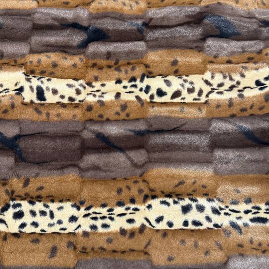 Feldman Exotic Brown Safari Faux Fur Fabric